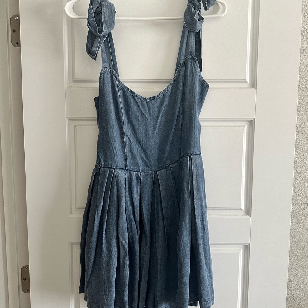 Vici Blue Denim Romper